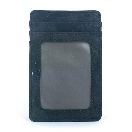 Мъжки тънък портфейл за карти от корк с RFID защита