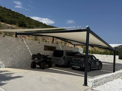 Σκίαση με μεμβράνη για ιδιωτικό πάρκινγκ